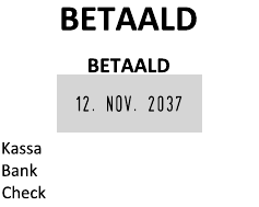 Voorbeeld afdruk