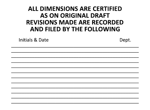 Sample imprint