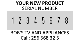 Sample imprint