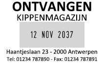 Voorbeeld afdruk