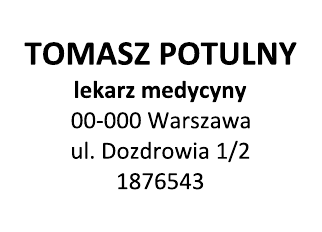 Przykładowy nadruk
