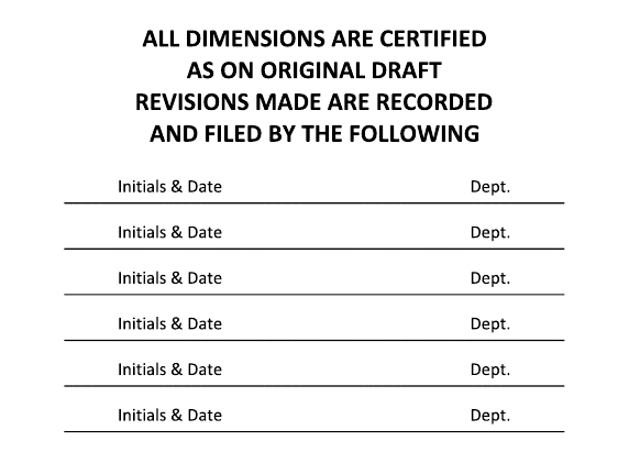 Sample imprint