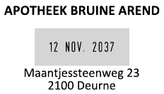 Voorbeeld afdruk