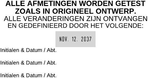 Voorbeeld afdruk