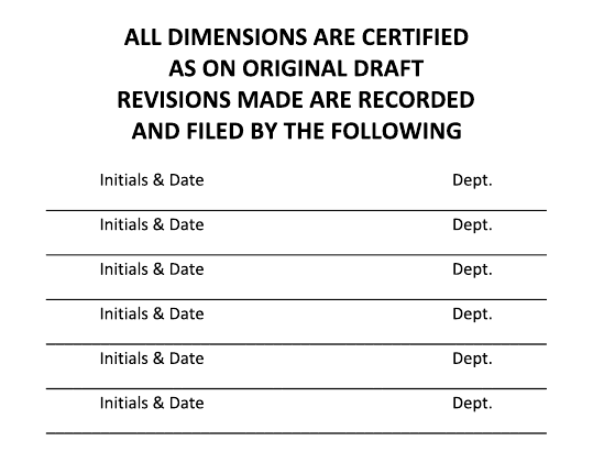 Sample imprint