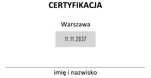 Przykładowy nadruk