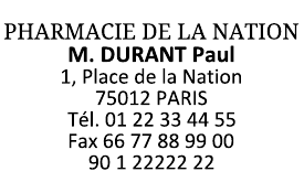 Échantillon d'empreinte