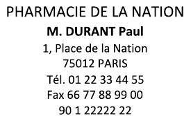 Échantillon d'empreinte