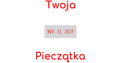 Przykładowy nadruk