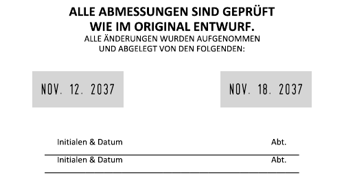 Musterabdruck