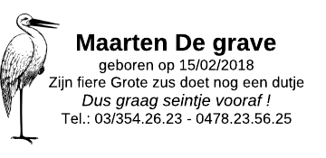 Voorbeeld afdruk