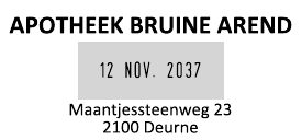 Voorbeeld afdruk