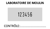 Échantillon d'empreinte