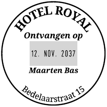 Voorbeeld afdruk