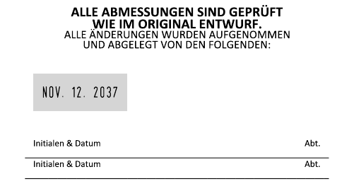 Musterabdruck