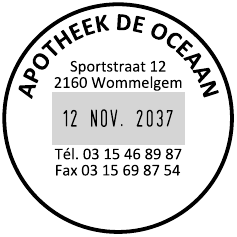 Voorbeeld afdruk
