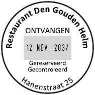 Voorbeeld afdruk